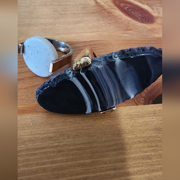 Marble and stone looking rings from cos and h&m - Picture 1 of 1